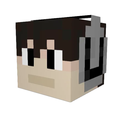 snowingaby Minecraft avatar head, 3D render