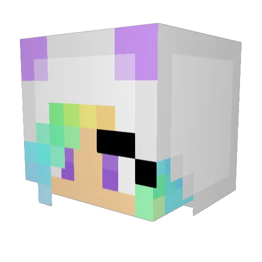 snowithe Minecraft avatar head, 3D render
