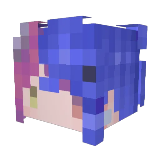 snowiu Minecraft avatar head, 3D render