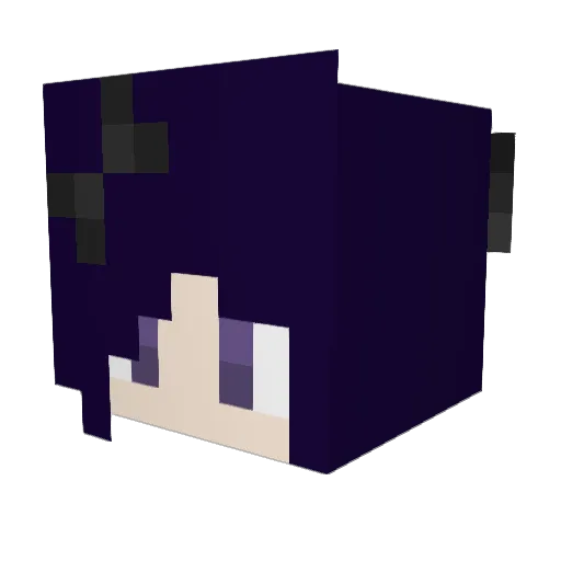 snowiwii Minecraft avatar head, 3D render