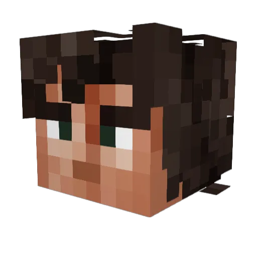 snowjo88 Minecraft avatar head, 3D render