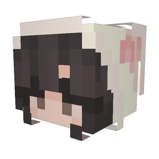 snowolf17 Minecraft avatar head, 3D render