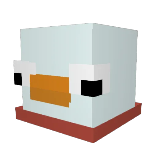 snowons_ Minecraft avatar head, 3D render