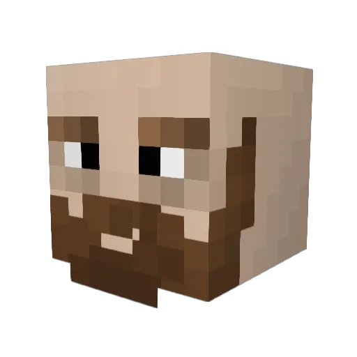 snowox Minecraft avatar head, 3D render