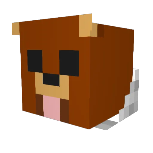 snowpokez Minecraft avatar head, 3D render