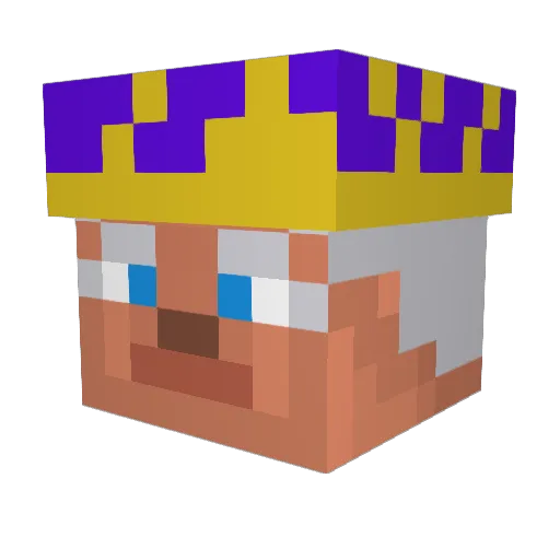 snowsprout Minecraft avatar head, 3D render