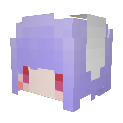 snowxrain Minecraft avatar head, 3D render