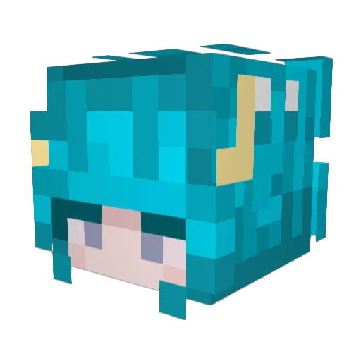 snowy886 Minecraft avatar head, 3D render