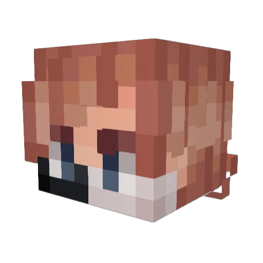 snowychaan Minecraft avatar head, 3D render