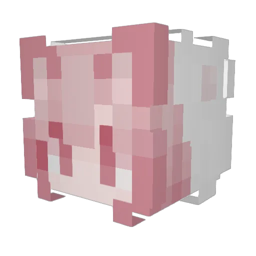 snowyherbs Minecraft avatar head, 3D render