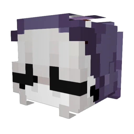 snowyillvi Minecraft avatar head, 3D render