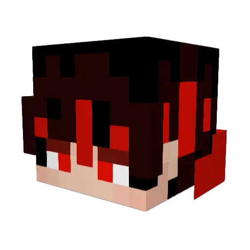 snowylama Minecraft avatar head, 3D render