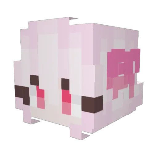snowyrainy Minecraft avatar head, 3D render
