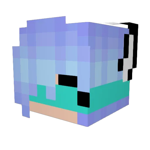 snowywolf1037 Minecraft avatar head, 3D render