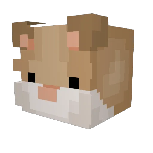 snpf Minecraft avatar head, 3D render