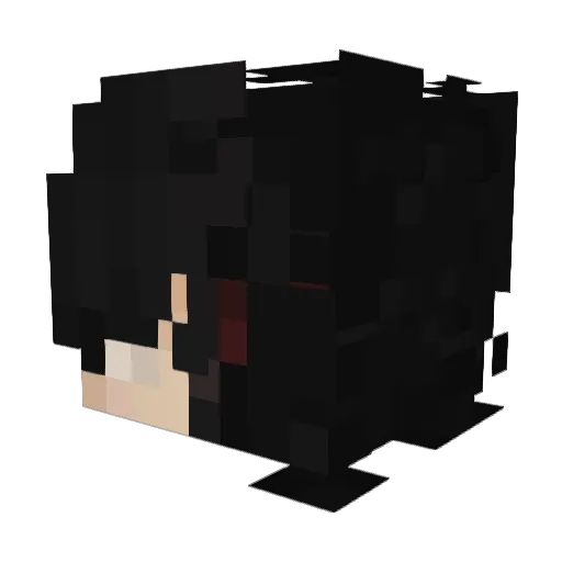 snqcc Minecraft avatar head, 3D render