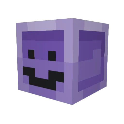 snrLu1s Minecraft avatar head, 3D render
