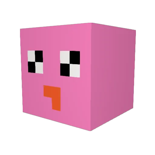 snrndla Minecraft avatar head, 3D render
