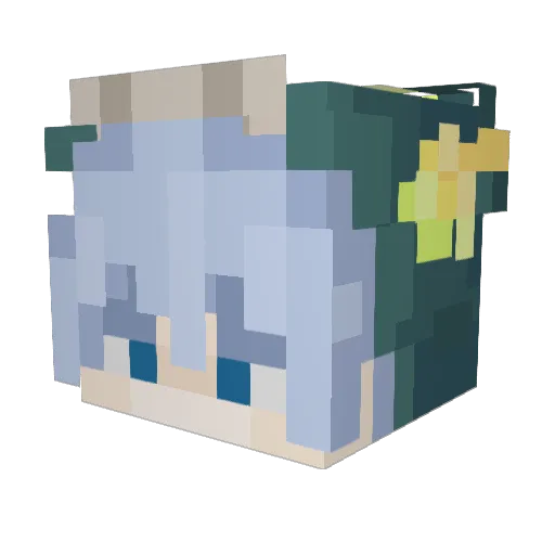 snsz7 Minecraft avatar head, 3D render