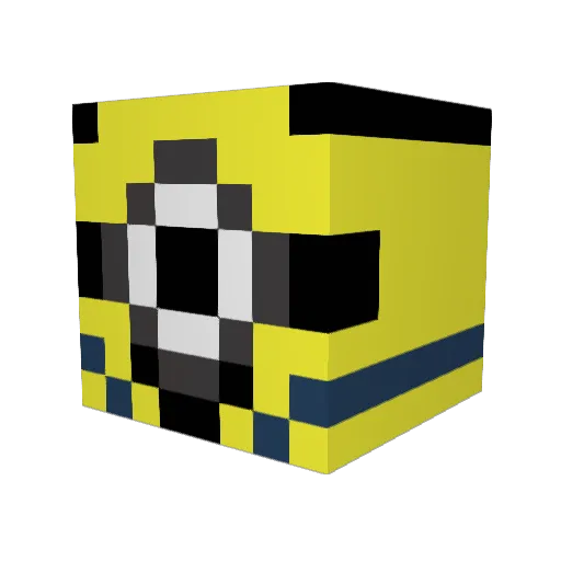 sntch Minecraft avatar head, 3D render