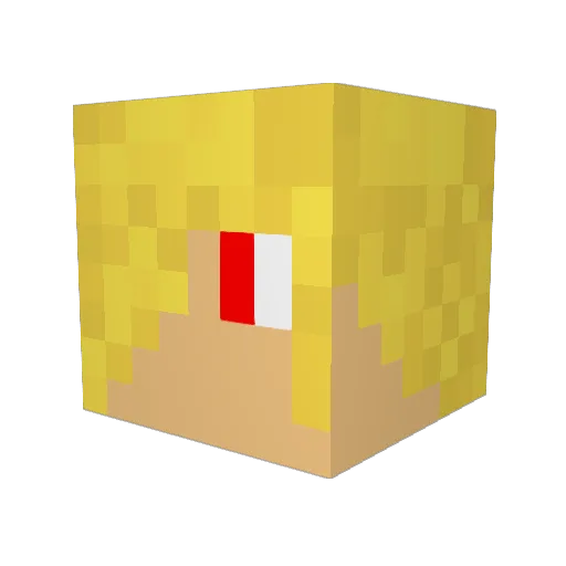snubbul Minecraft avatar head, 3D render