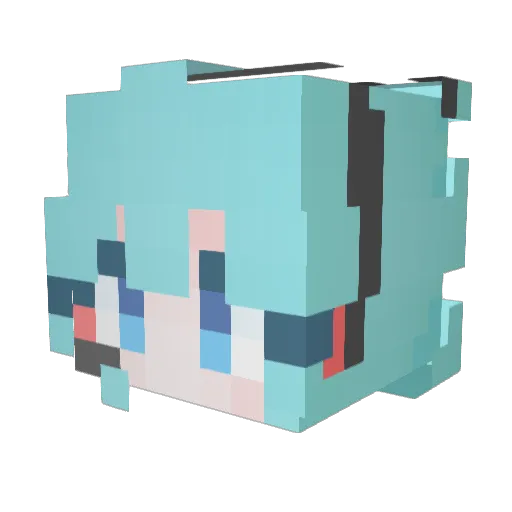 snufk1n_ Minecraft avatar head, 3D render
