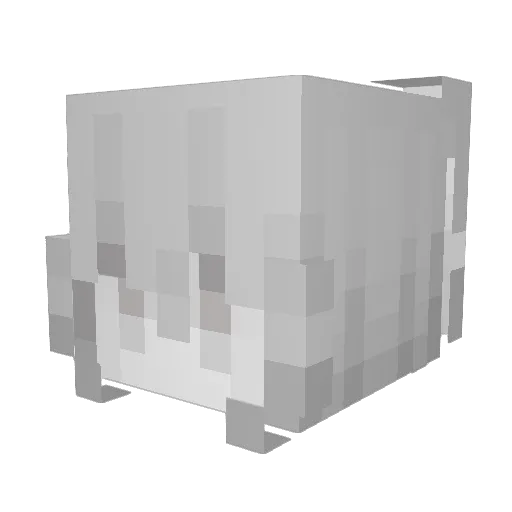 snuset Minecraft avatar head, 3D render