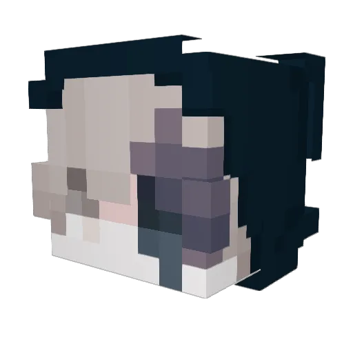 snuush Minecraft avatar head, 3D render