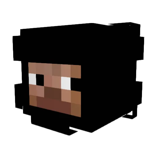 snvs Minecraft avatar head, 3D render