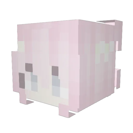 snxxie Minecraft avatar head, 3D render