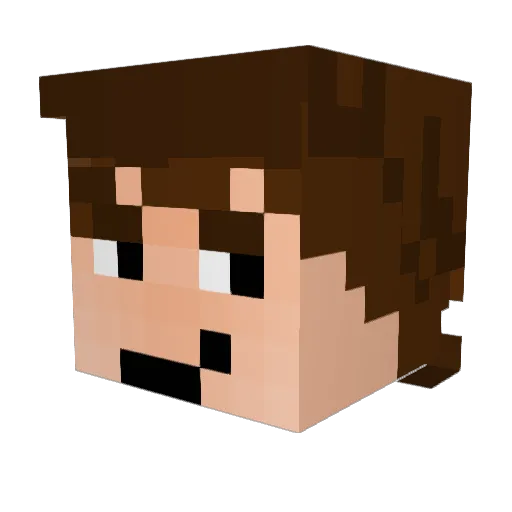 snya69 Minecraft avatar head, 3D render