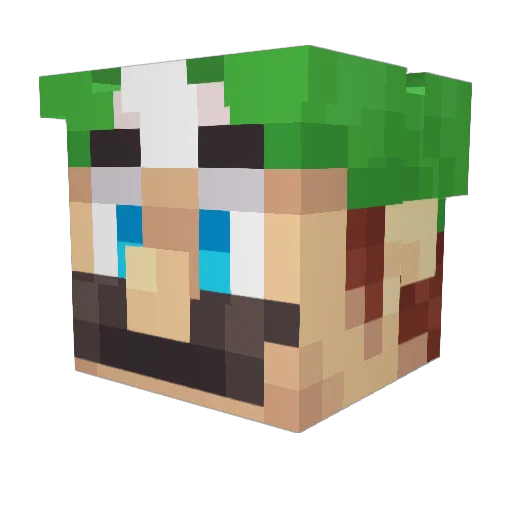 snyderone Minecraft avatar head, 3D render