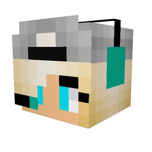 snyderpretzels Minecraft avatar head, 3D render