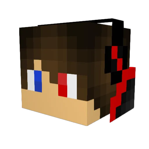 so0910 Minecraft avatar head, 3D render