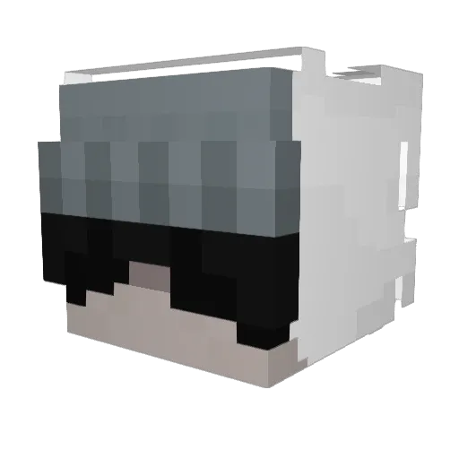 so0tired Minecraft avatar head, 3D render