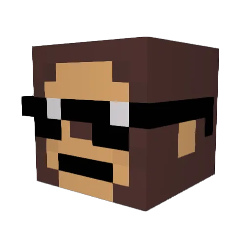 soDirty Minecraft avatar head, 3D render