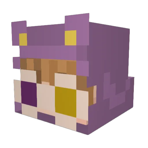 soUNKNOWN Minecraft avatar head, 3D render