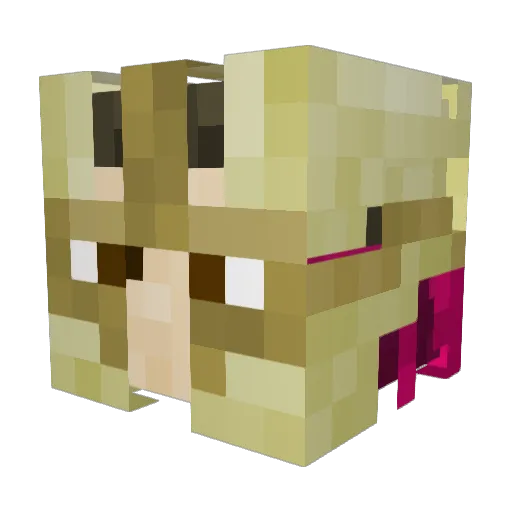 so_oki Minecraft avatar head, 3D render
