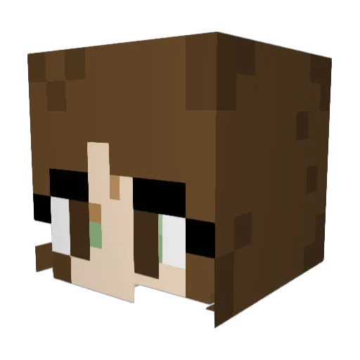 soap_attack Minecraft avatar head, 3D render
