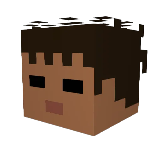 soape802 Minecraft avatar head, 3D render