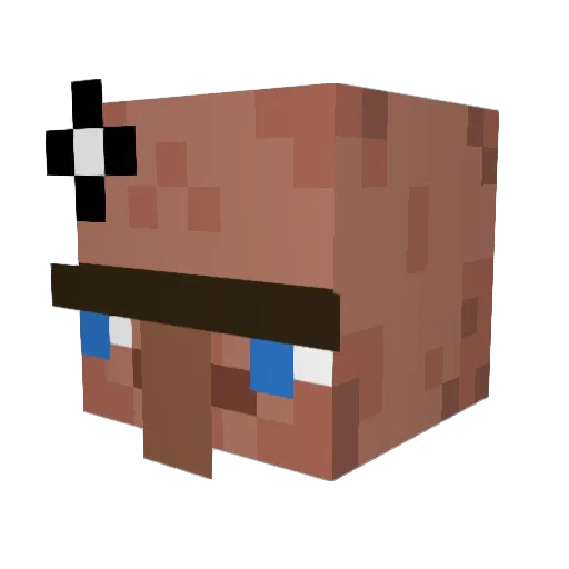 soapeeni Minecraft avatar head, 3D render