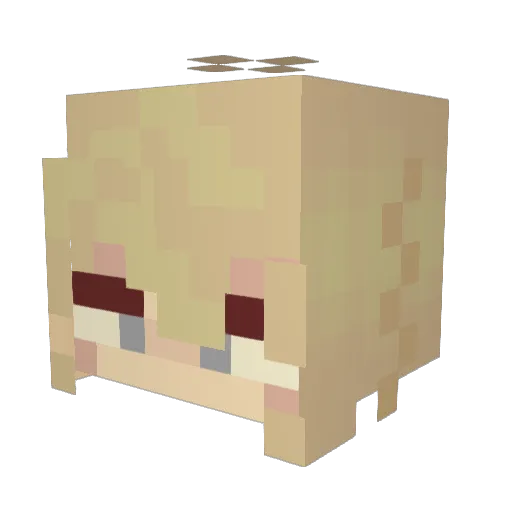 soapmunching Minecraft avatar head, 3D render