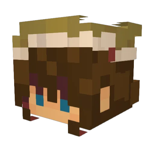 soapsockk Minecraft avatar head, 3D render