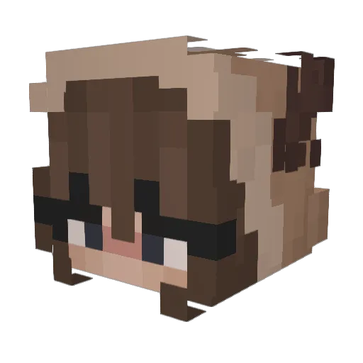 soapy_hq Minecraft avatar head, 3D render