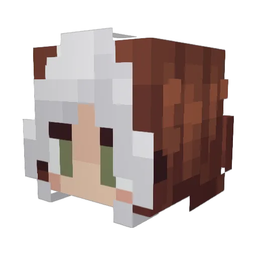 soapyshort Minecraft avatar head, 3D render