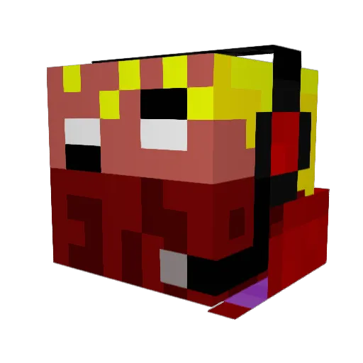 soarfear Minecraft avatar head, 3D render