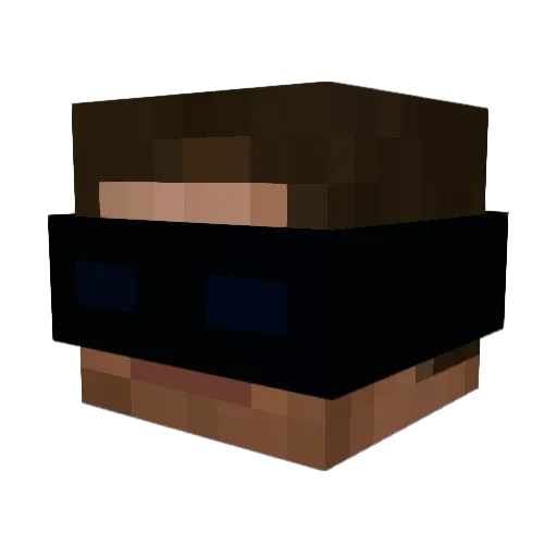 soasagee Minecraft avatar head, 3D render