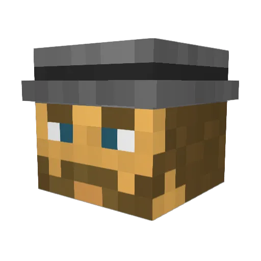 soavio Minecraft avatar head, 3D render