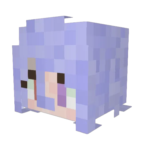 soba_0616 Minecraft avatar head, 3D render