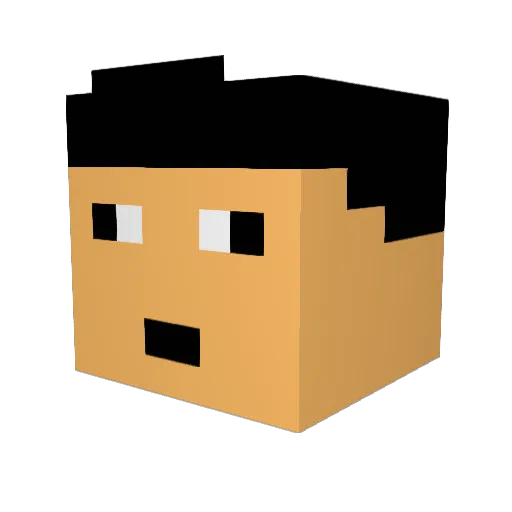 soba_enthusiast Minecraft avatar head, 3D render